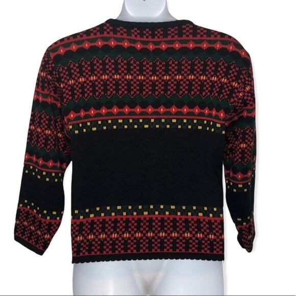 Vintage Casual Corner Scottish Terrier Cardigan M | Ugly Christmas Sweater - Picture 5 of 16